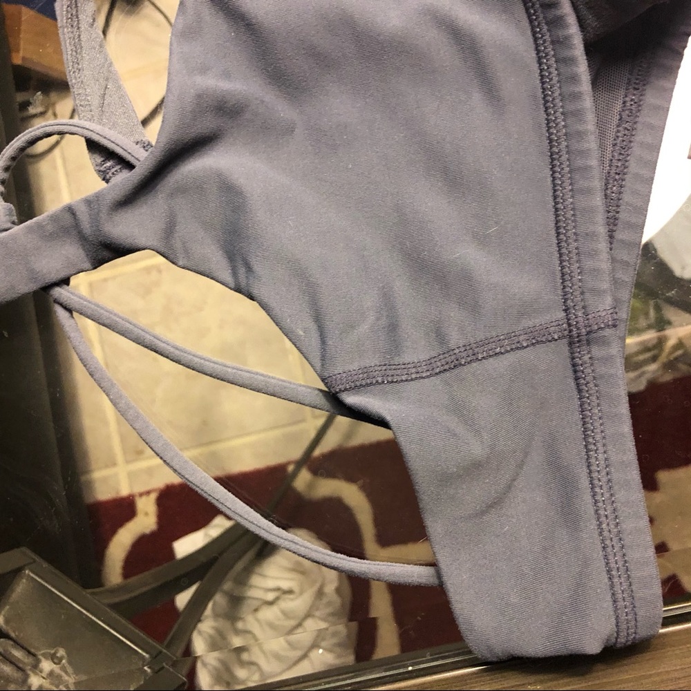 SOLD Lululemon Grey Free to Be Strappy Sports Bra - Picture 6 of 8